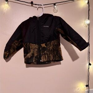 Columbia Kids' Black and Brown Puffer Jacket